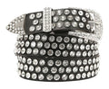 Handbag Express - Leather Rhinestone Studded Belt Bodi Language for Women