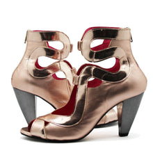 Load image into Gallery viewer, Chanii B - Serpent - Rose Gold- heeled sandal: 38 Chanii B
